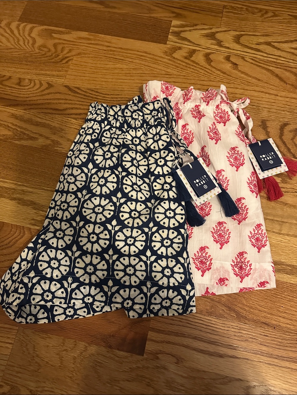 Roller Rabbit Navy & Pink Printed Summer Dresses